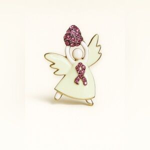⚜️❤️‍🔥 Angel Brooch with Pink Rhinestones 💎🫶🏼